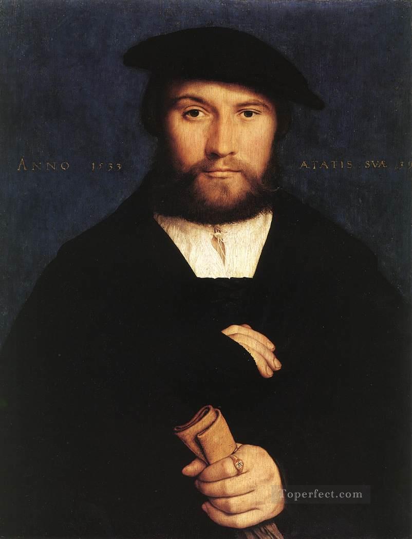 Retrato de un miembro de la familia Wedigh Renacimiento Hans Holbein el Joven Pintura al óleo